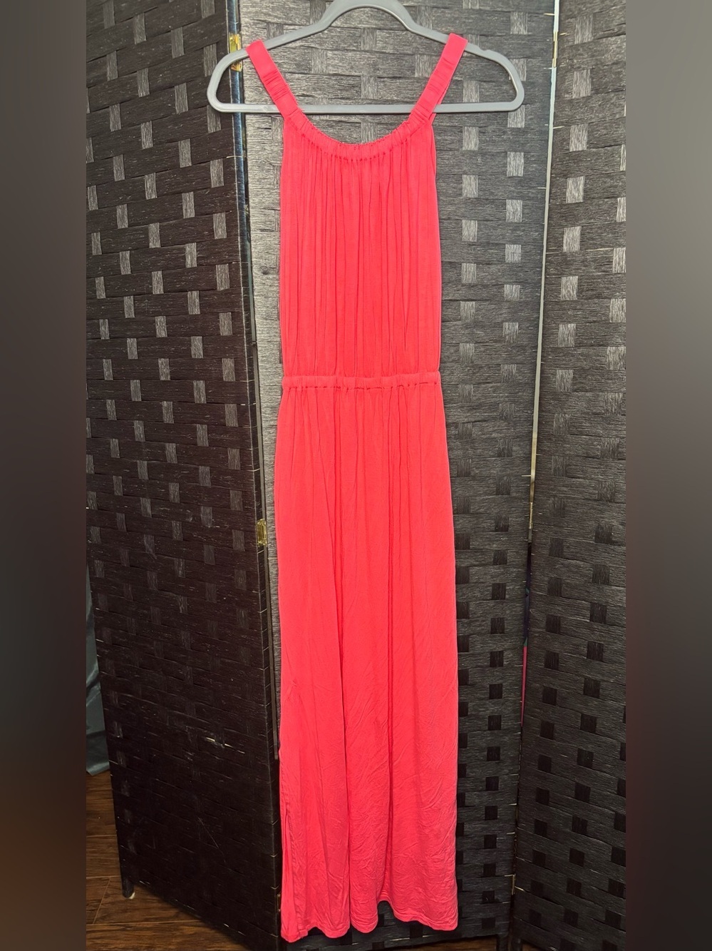VENUS Bright Coral Maxi Dress Small NWOT